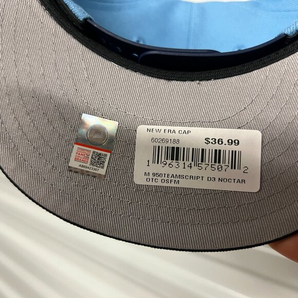 North Carolina Tar Heels NCAA Teamscript Snapback Hat - New - Picture 3 of 3